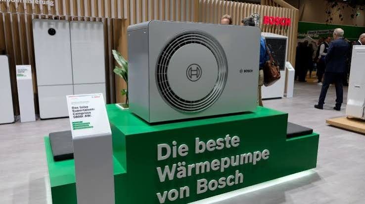 Bosch Wärmepumpe Compress auf der Fachmesse